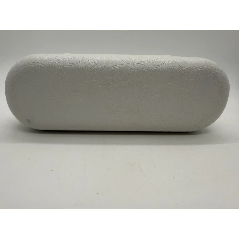 Oakley Signature O Sunglasses Glasses White Clam Shell Hard Case &Cleaning Cloth